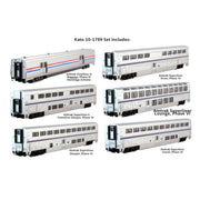 Kato N Scale Amtrak Superliner Phase VI 6-Unit Bookcase Set — exact product reference