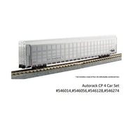 Kato N Scale Canadian Pacific Aluminum Autorack 4 Car Set 546014, 546056, 546128, 546274 — exact product reference