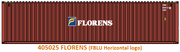 Florens (Brown) – 40' HIGH CUBE containers with Magnetic system, Corrugated-side. JTC # (405025) exact product view 4