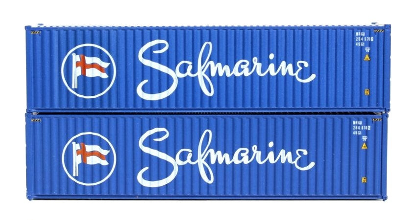 JTC405062 actual pair of Safmarine N scale container models