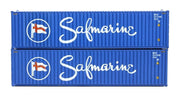 JTC405062 actual pair of Safmarine N scale container models