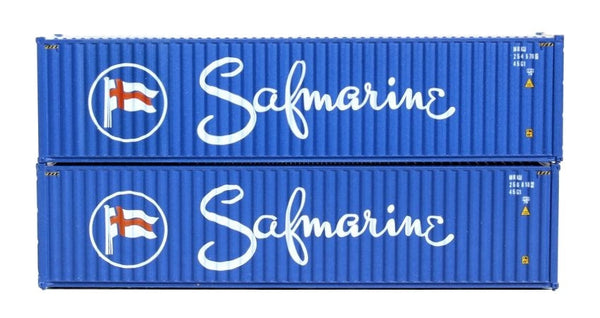 JTC405062 actual pair of Safmarine N scale container models
