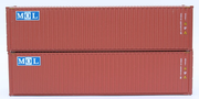 MOL – brown w/ MOL initials Logo– 40' HIGH CUBE containers with Magnetic system, Corrugated-side. JTC # (405086) exact product view 1