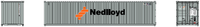NEDLlOYD (gray)- JTC # 405315 40' Standard height (8'6") corrugated side steel containers (405315) exact product view 4