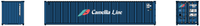 CAMELLIA LINE - JTC # 405316 40' Standard height (8'6") corrugated side steel containers (405316) exact product view 4