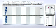 Matson 40' Standard height (8'6")  2-P-44-P-2 Panel side standard wave  corrugations containers. JTC # (405523) exact product view 1