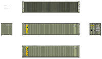 CLOU 40' Std. Height 2-P-44-P-2 'Square Corrugated' side containers JTC # (405551) exact product view 4