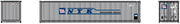 NYK LINE 40' Standard height (8'6") Smooth-side containers . JTC # (405670) exact product view 5
