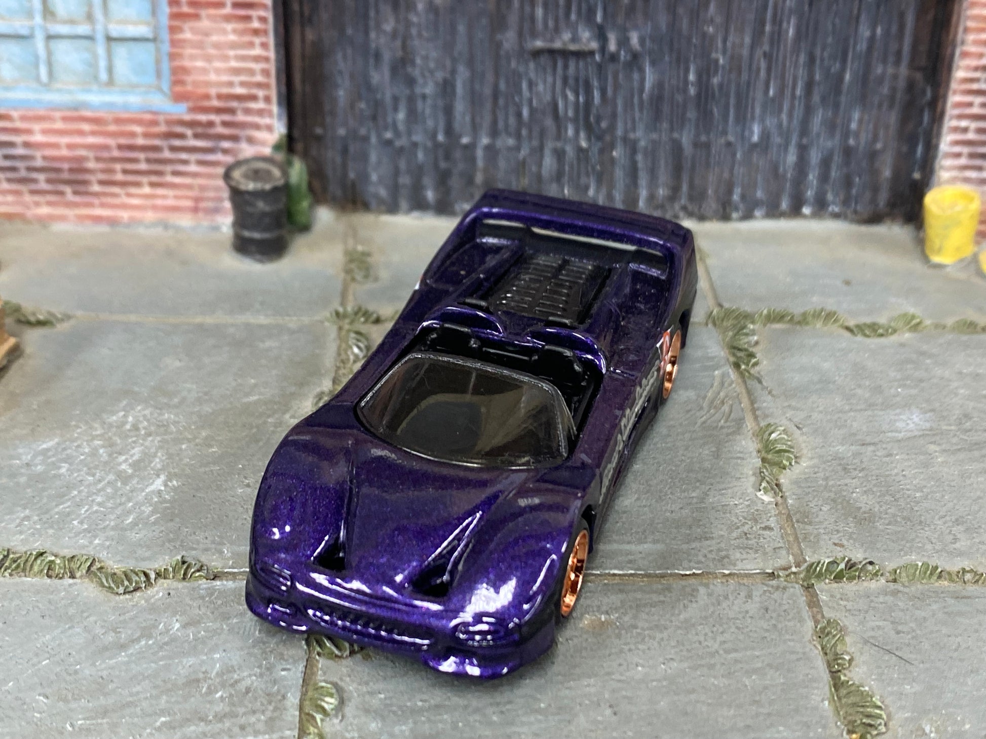 Custom Hot Wheels - Ferrari F50 - Purple - Mag Wheels - Rubber Tires