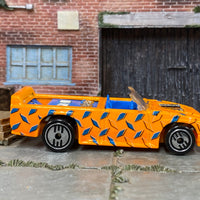 Loose Hot Wheels - Boom Box Mini Truck- Orange and Blue