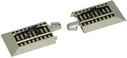 Bachmann 44591 HO E-Z Track 2 Hayes bumpers, nickel silver rails and gray roadbed