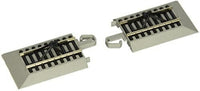 Bachmann 44591 HO E-Z Track 2 Hayes bumpers, nickel silver rails and gray roadbed