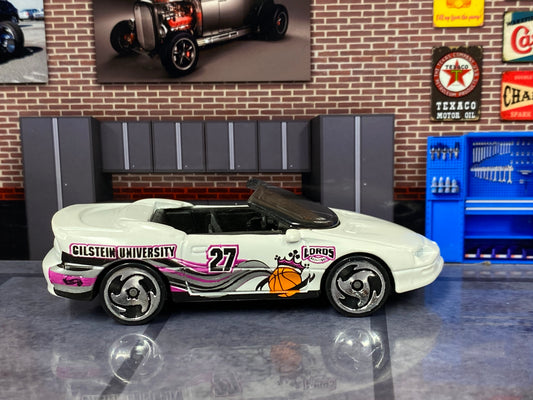 Loose Hot Wheels - 1995 Camaro Convertible - White and Pink Gilstein University 27