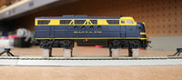 Bachmann HO/On30 E-Z Riders in use under a locomotive; locomotive not included