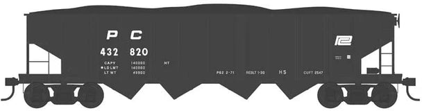 Bowser 43007 HO Scale Penn Central H-5 4-Bay Hopper #432820 — exact product view