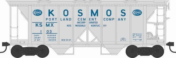 Bowser 43271 HO Scale Kosmos Cement H34 Covered Hopper #103 — exact product view