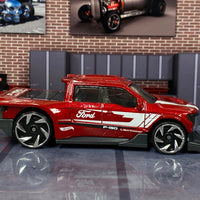 Loose Hot Wheels - Ford F-150 Lightning - Red and White Ford Livery