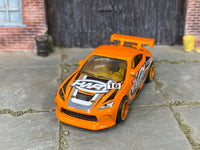 Custom Toyota GR86 Cup in orange, rear three-quarter view