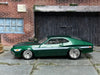 Custom Hot Wheels - 1972 Gran Torino Sport - Green and White - Chrome Steel Wheels - Rubber Tires