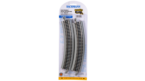 Bachmann HO E-Z Track 18-Inch Auto-Reversing Curves — 4 Pack — manufacturer product view 2