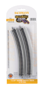 Bachmann 44852 N-scale curved E-Z Track six-pack in original package