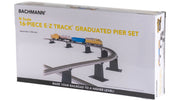 Bachmann N E-Z Track Graduated Pier Set — 16 Pieces — manufacturer product view 2
