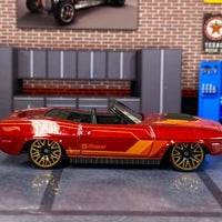 Loose Hot Wheels - Plymouth Barracuda Convertible - Red and Orange