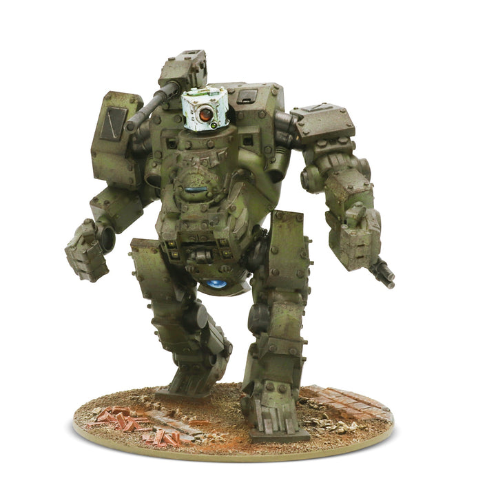Warlord Games Konflikt ’47 Merlin Heavy Walker – painted manufacturer example; supplied unpainted
