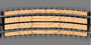 Blair Line 216 O Scale Curved 3-Rail Wood Grade Crossings – 2 Sets– product image 1