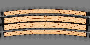 Blair Line 216 O Scale Curved 3-Rail Wood Grade Crossings – 2 Sets