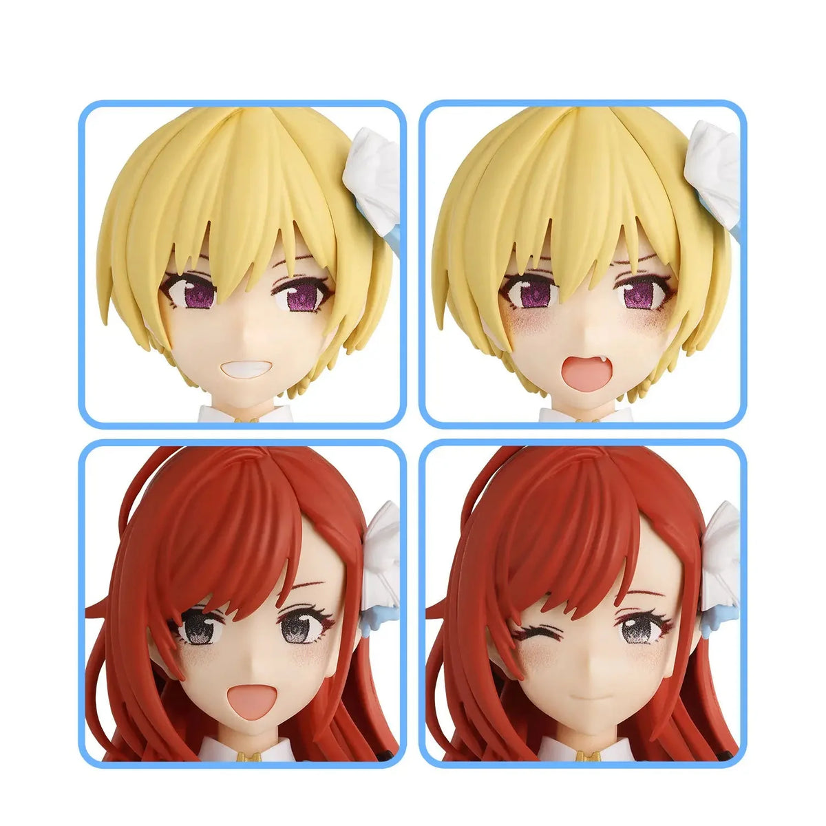 Bandai 30 Minutes Sisters 30MS The Idolmaster: Shiny Colors Option Hair Style & Face Parts (Juri Saijo & Natsuha Arisugawa) Accesory Model Kit — exact product view