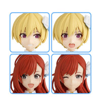 Bandai 30 Minutes Sisters 30MS The Idolmaster: Shiny Colors Option Hair Style & Face Parts (Juri Saijo & Natsuha Arisugawa) Accesory Model Kit — exact product view