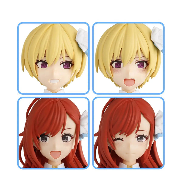 Bandai 30 Minutes Sisters 30MS The Idolmaster: Shiny Colors Option Hair Style & Face Parts (Juri Saijo & Natsuha Arisugawa) Accesory Model Kit — exact product view