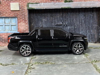 Loose Hot Wheels - Chevy Silverado EV RST - Black