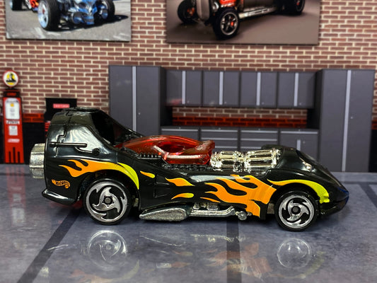 Loose Hot Wheels - X-Ploder - Black with Flames