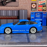 Loose Hot Wheels 1996 Nissan 180SX Type X - Blue and White