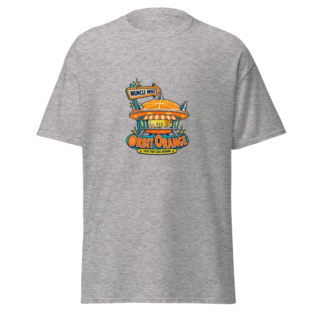 Orbit Orange T-Shirt product mockup