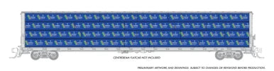 Rapido Trains Rapido 102152 – 73' Centerbeam Load Domtar – N Scale product image