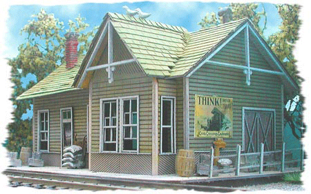 Bar Mills N Scale Whistle Stop Junction Kit – 0912 — exact product reference