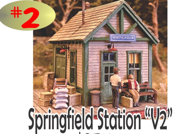 Bar Mills HO Scale Springfield Station II Kit – 0312 — exact product reference