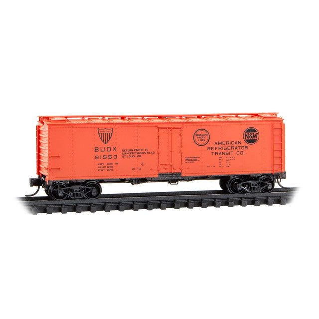 Micro Trains Line N Scale American Refrigerator Transit 40' Ice Reefer BUDX #91553– product image