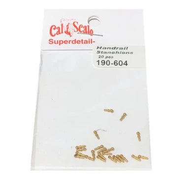 Cal Scale HO locomotive handrail stanchions 20-pack #604