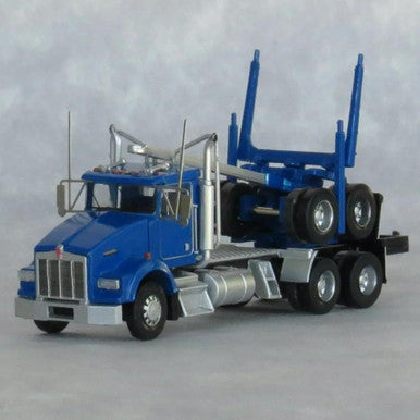Trainworx 48084 – Kenworth T800 Log Truck Blue – N Scale product image