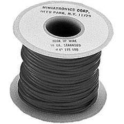 Miniatronics 18 Ga Flexible Stranded Wire-Single Conductor [100 Ft, Black] MNT4818301 — exact product reference