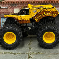 Loose Hot Wheels Monster Jam - Monster Truck- Earth Shaker - Yellow and Black