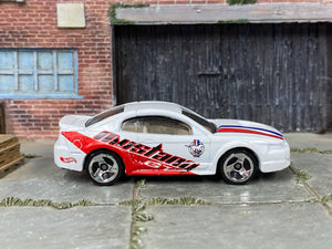 Loose Hot Wheels - 1999 Ford Mustang - White and Red