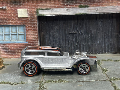 Loose Hot Wheels - The Demon - Hot Rod - Silver and Black