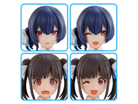 Bandai The Idolmaster Shiny Colors 30 Minutes Sisters Option Hairstyle & Face Parts (Chiyoko Sonoda & Rinze Morino) Accessory Kit Set — product view 1