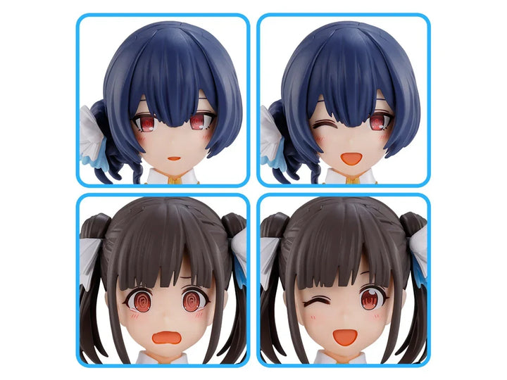 Bandai The Idolmaster Shiny Colors 30 Minutes Sisters Option Hairstyle & Face Parts (Chiyoko Sonoda & Rinze Morino) Accessory Kit Set — product view 1