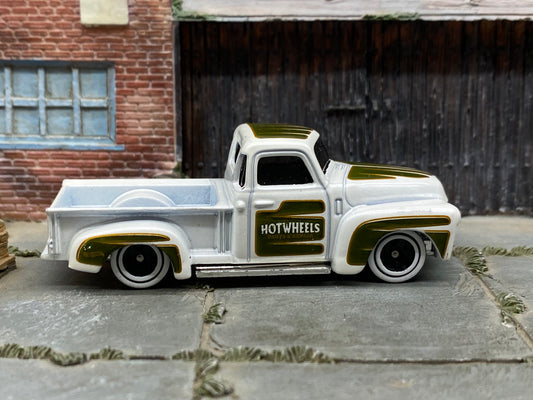 Loose Hot Wheels - 1952 Chevy Pick Up Truck - White and Green Hot Wheels